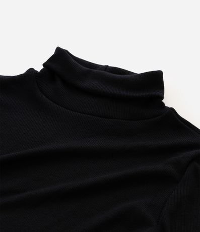 Blusa Infantil Acanalada en Algodón con Cuello Alto - Talle 5 a 16 años 5