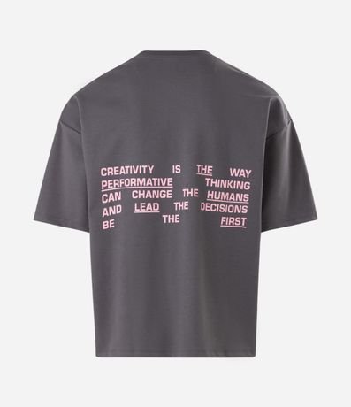 Remera Oversized con Lettering Lead The Way 6
