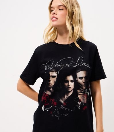 Remera en Algodón con Estampa The Vampire Diaries 3