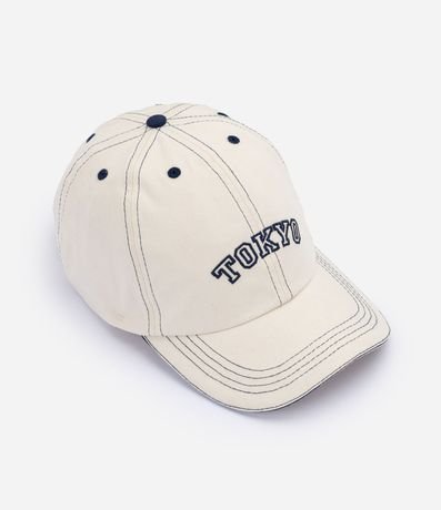 Gorra con Aba Curva y con Bordado Lettering Tokyo 2