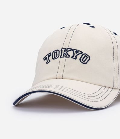Gorra con Aba Curva y con Bordado Lettering Tokyo 5