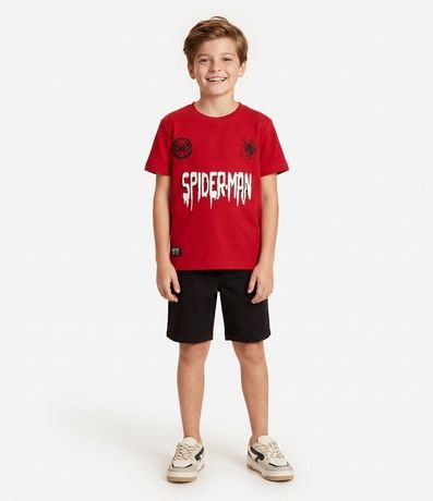 Remera Infantil Spider-Man con Lettering en Relieve – Talle 4 a 12 años