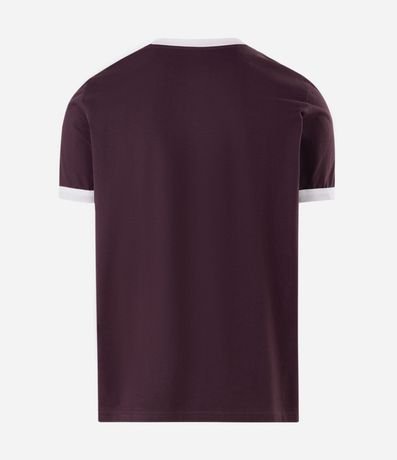 Remera Regular en Algodón con Rayas en los Hombros 2