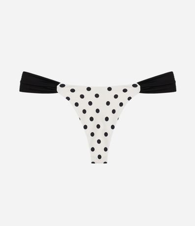 Bikini Bombacha de Bikini Femenina Asa Delta con Lunares