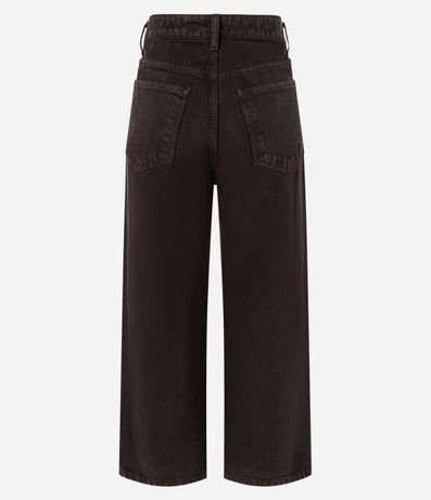 Pantalón Recto Cropped en Sarga con Bolsillos 2
