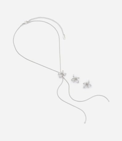 Conjunto de Collar y Caravanas con Colgante de Libélula 2