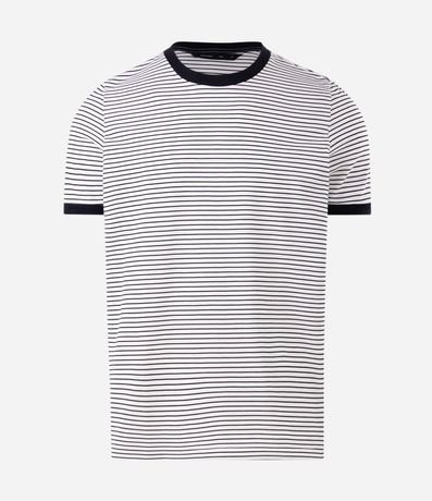 Remera Slim Rayada Bicolor