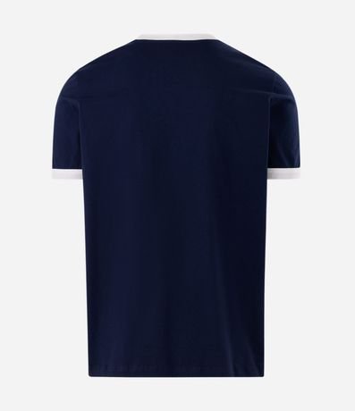 Remera Regular en Algodón con Rayas en los Hombros 6
