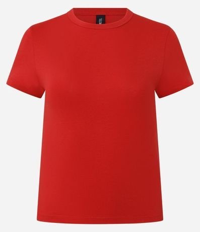 Blusa Básica en Algodón Peruano con Mangas Cortas