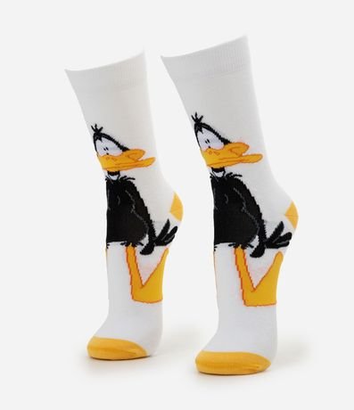 Media Caña Larga con Estampa de Pato Lucas 1