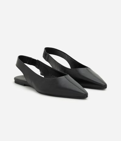 Zapatilla Slingback de Punta Fina en Cuero 2