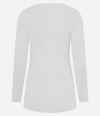 Blusa Manga Larga con Transparencia Sutil 3