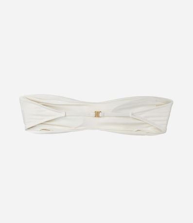 Bikini Top Bandeau Faixa con Copa Desmontable y Frunzidos Laterales 2