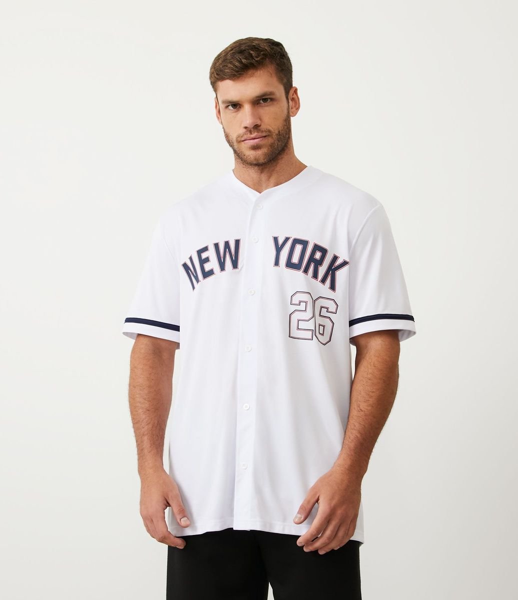 Camisa Baseball Outfit Beisbol Hombre Remeras Tipo Baseball POLERA