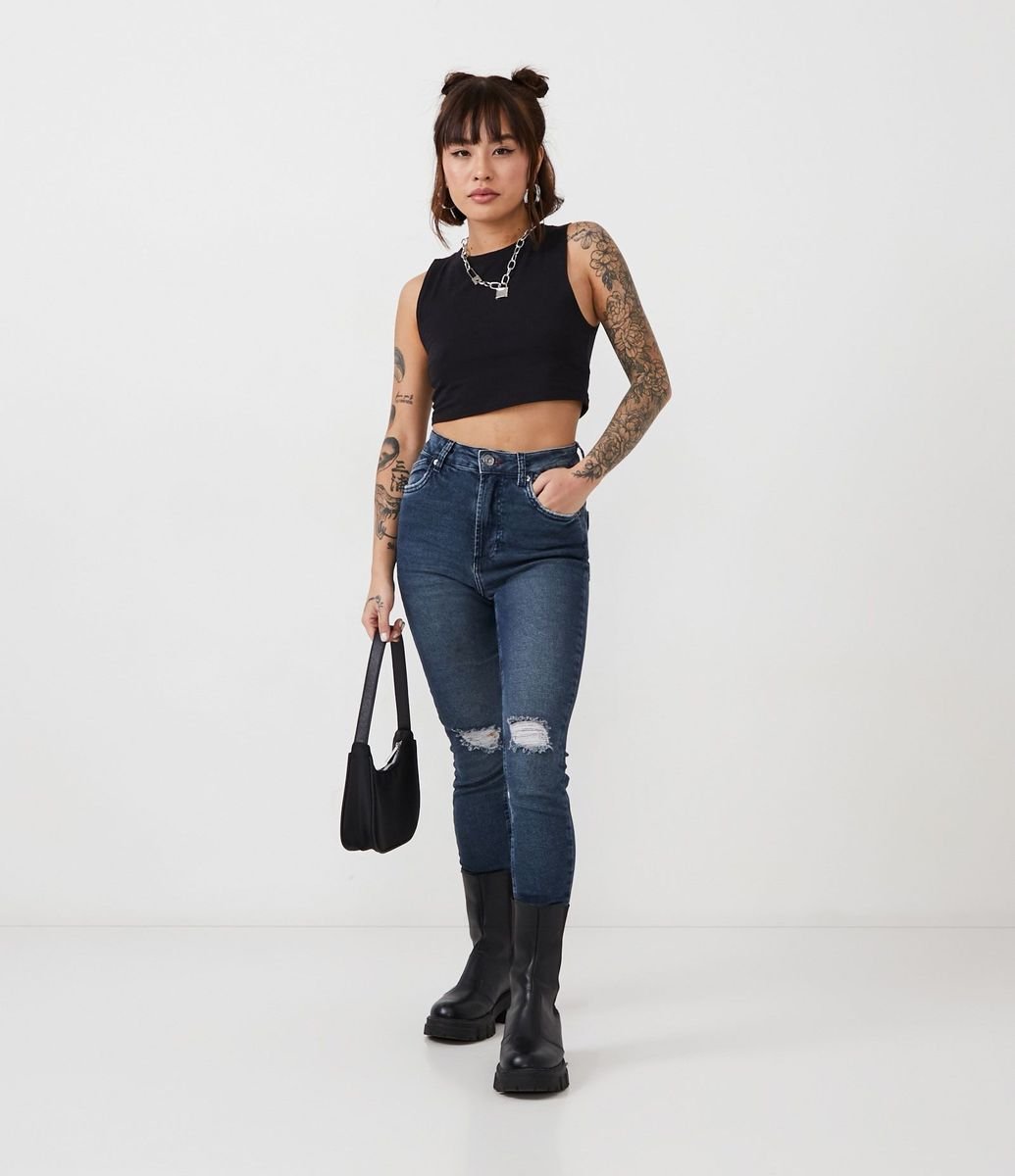 Pantalones Rotos De La Rodilla Pantalones Rotos De Las Rodillas